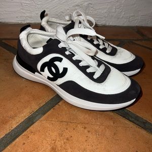 Chanel Trainers Grey and white rare color